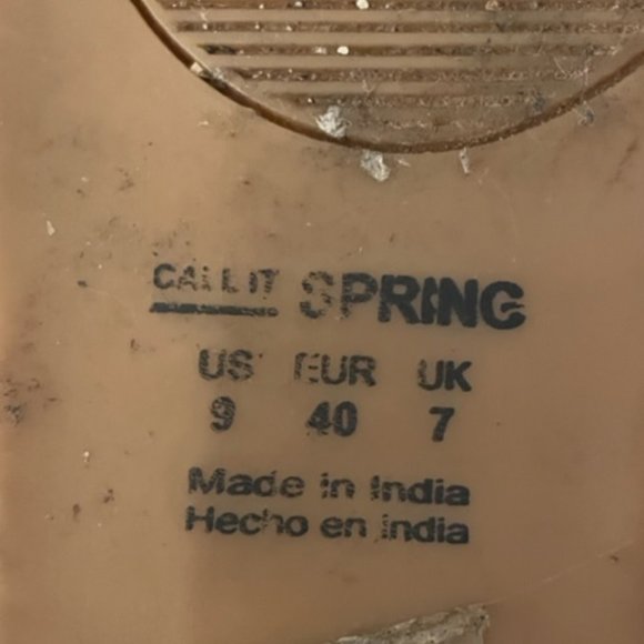 SPRING Black Beaded Sandles/Flats Size 9 - Picture 4 of 4